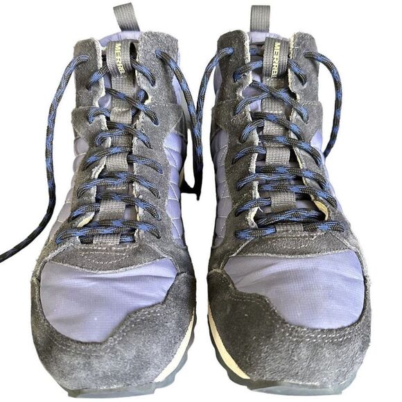 Merrell Women's Alpine Sneaker Mid Shoe Blue Grey Purple - Picture 4 of 12